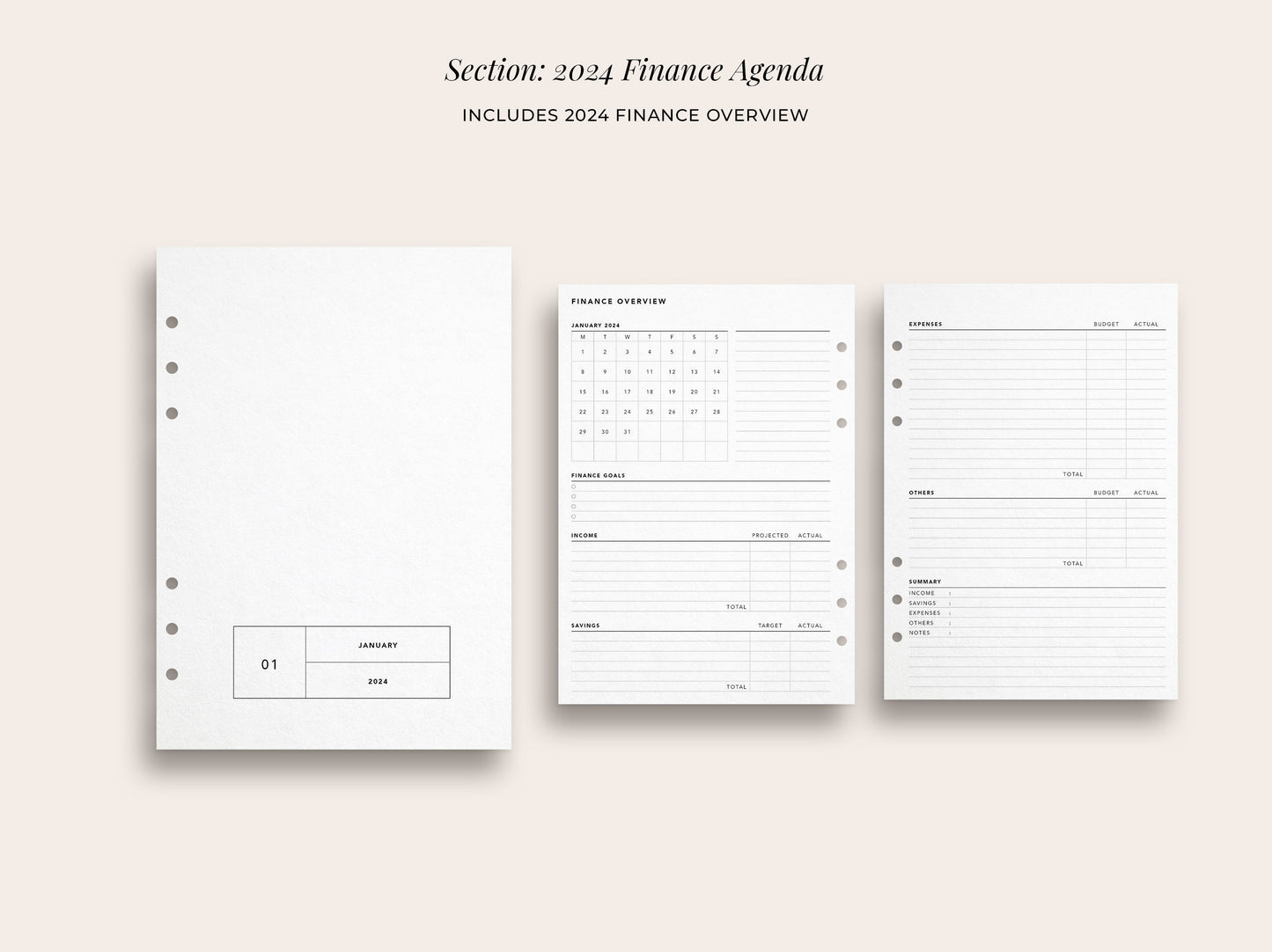 Printed: 2024 Finance Agenda