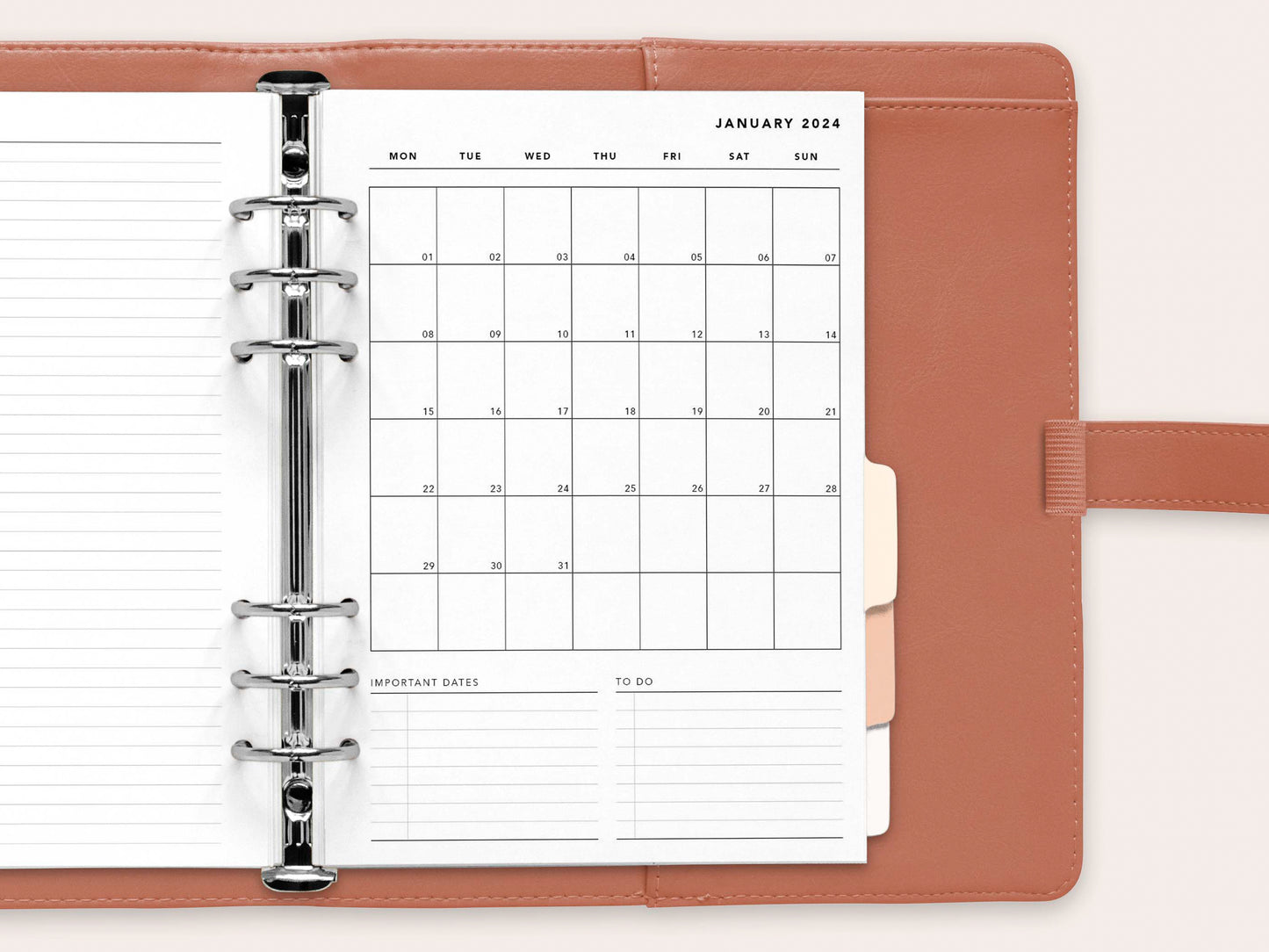 Printed: 2024 Monthly Planner No. 1
