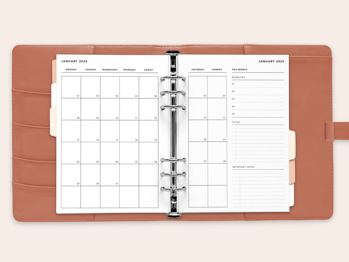 Printed: 2024 Monthly Planner No. 4