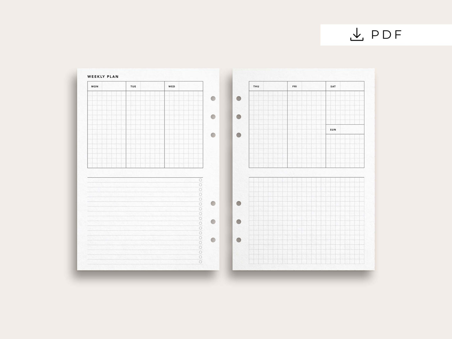 Weekly Planner No. 25