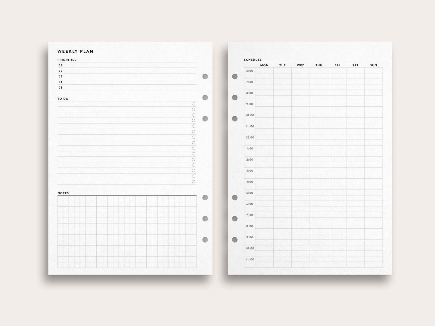 Weekly Planner No. 27