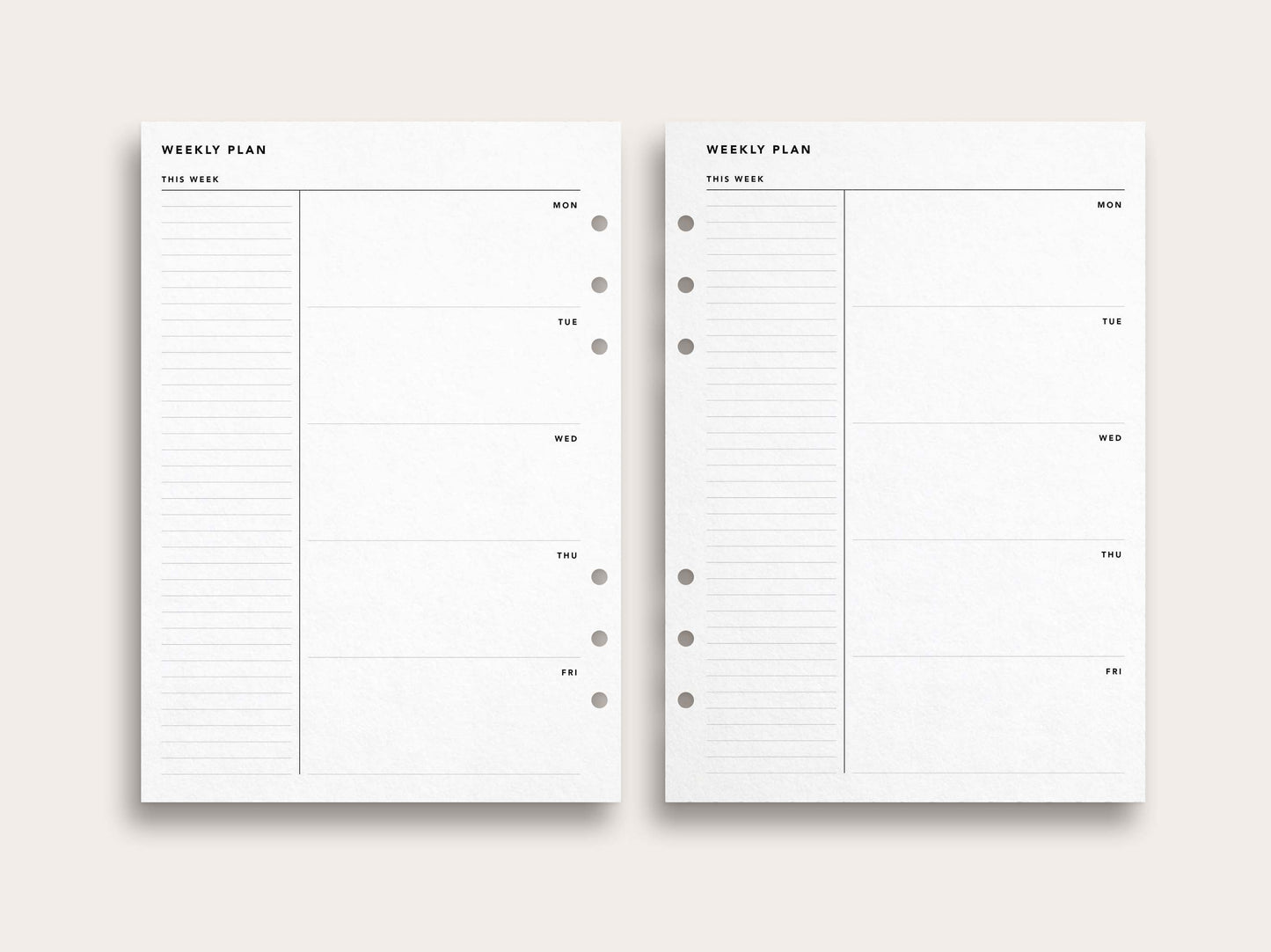 Work Week Planner