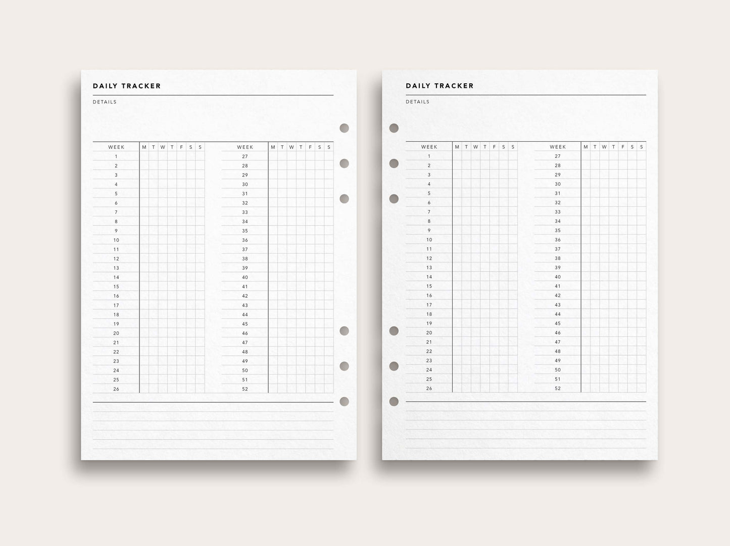 Daily Tracker No. 2 / 52-Week Tracker