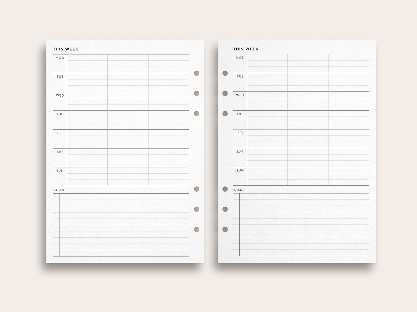 Weekly Planner No. 1
