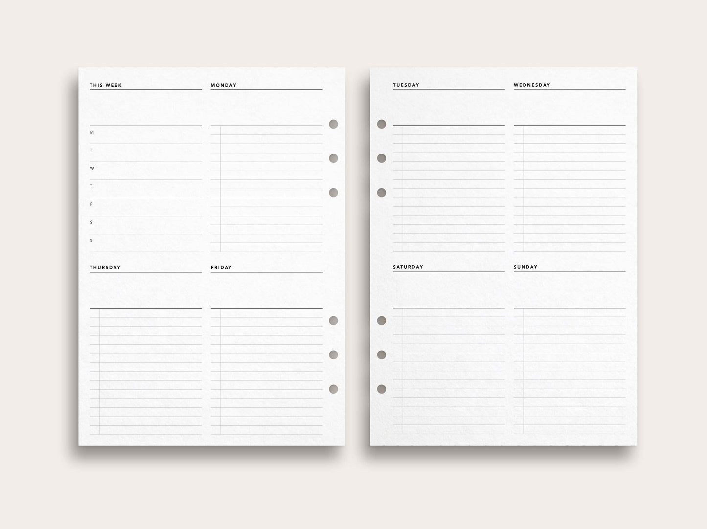 Weekly Planner No. 3