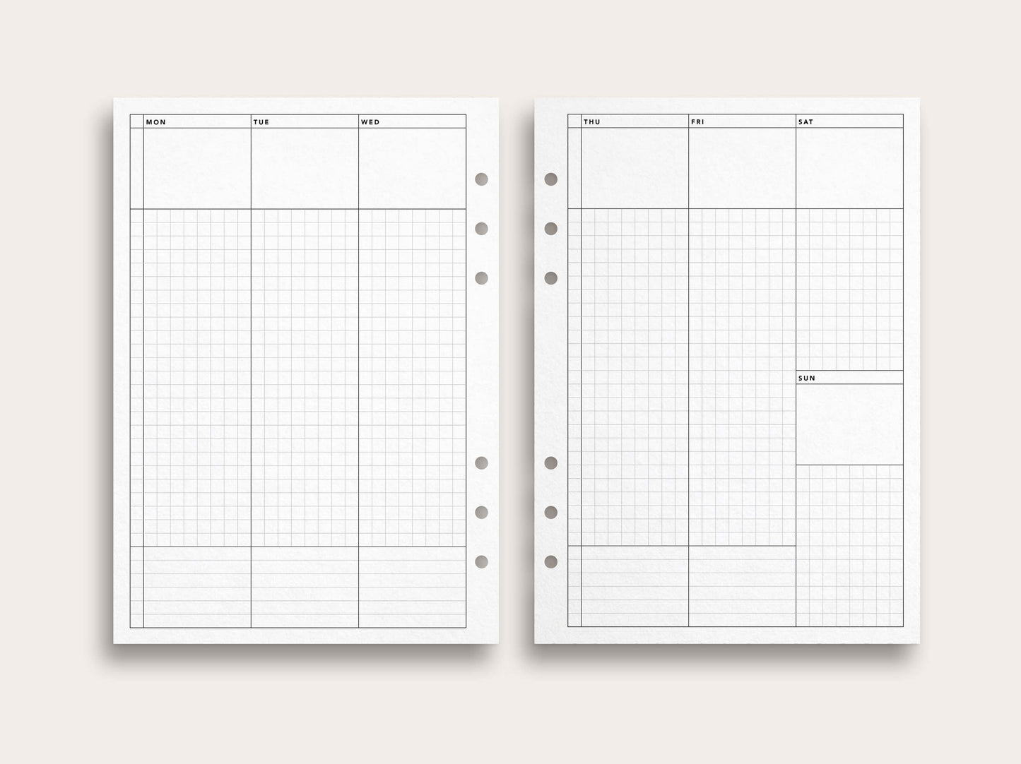 Weekly Planner No. 5 / Grid