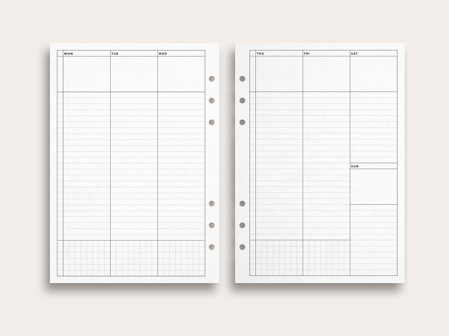 Weekly Planner No. 5 / Lined