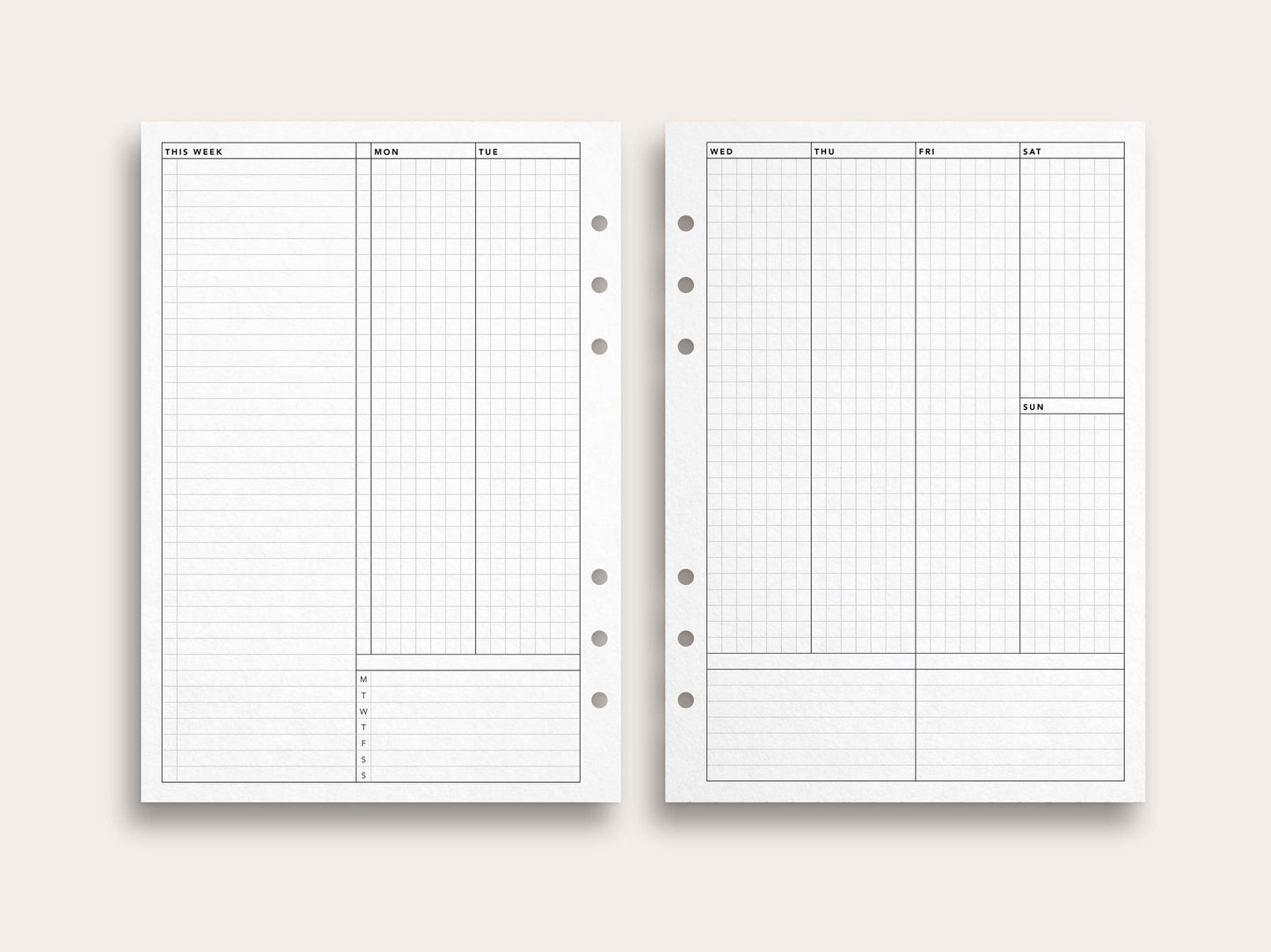 Weekly Planner No. 6 / Grid