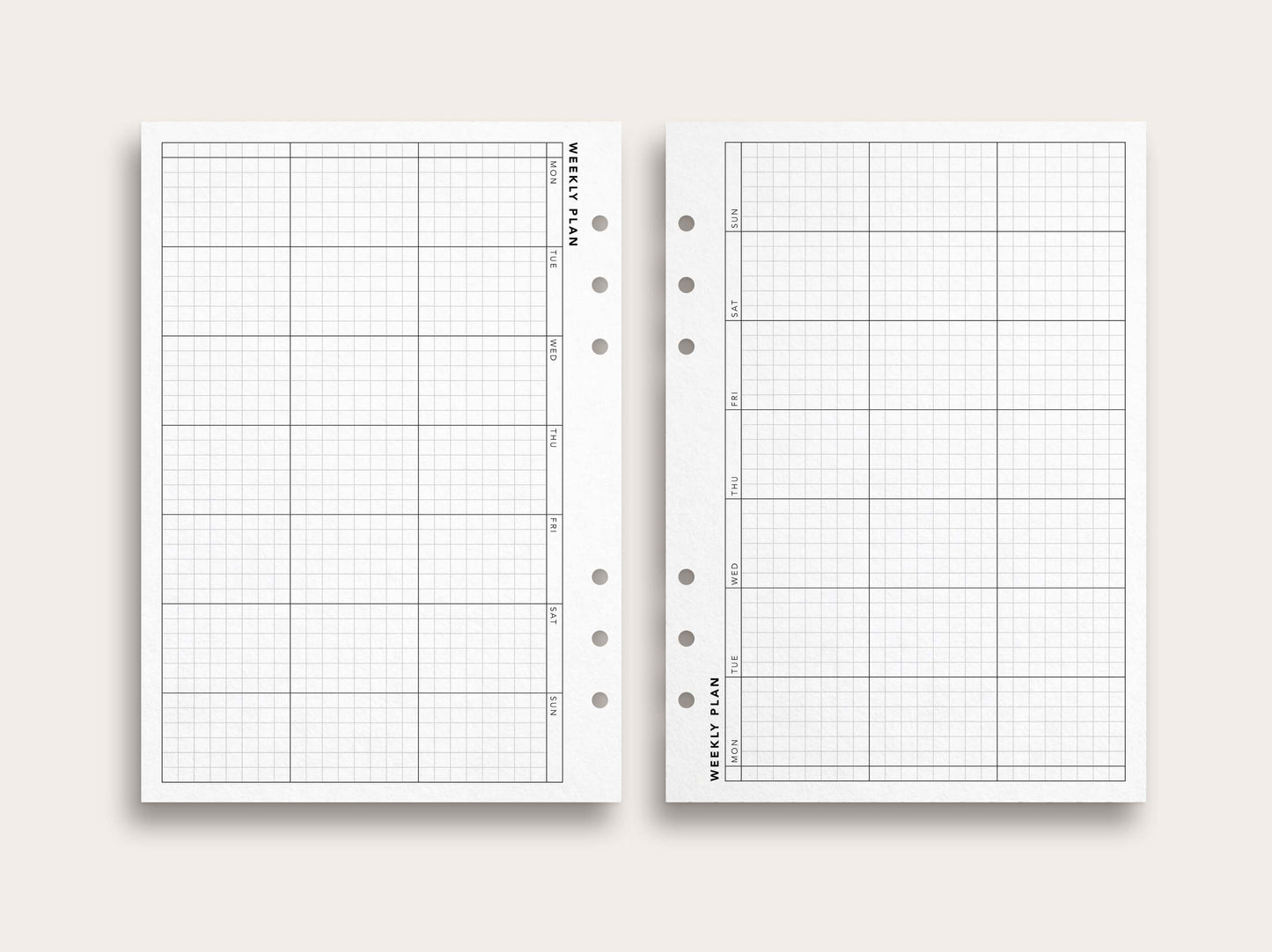 Weekly Planner No. 9 / Grid