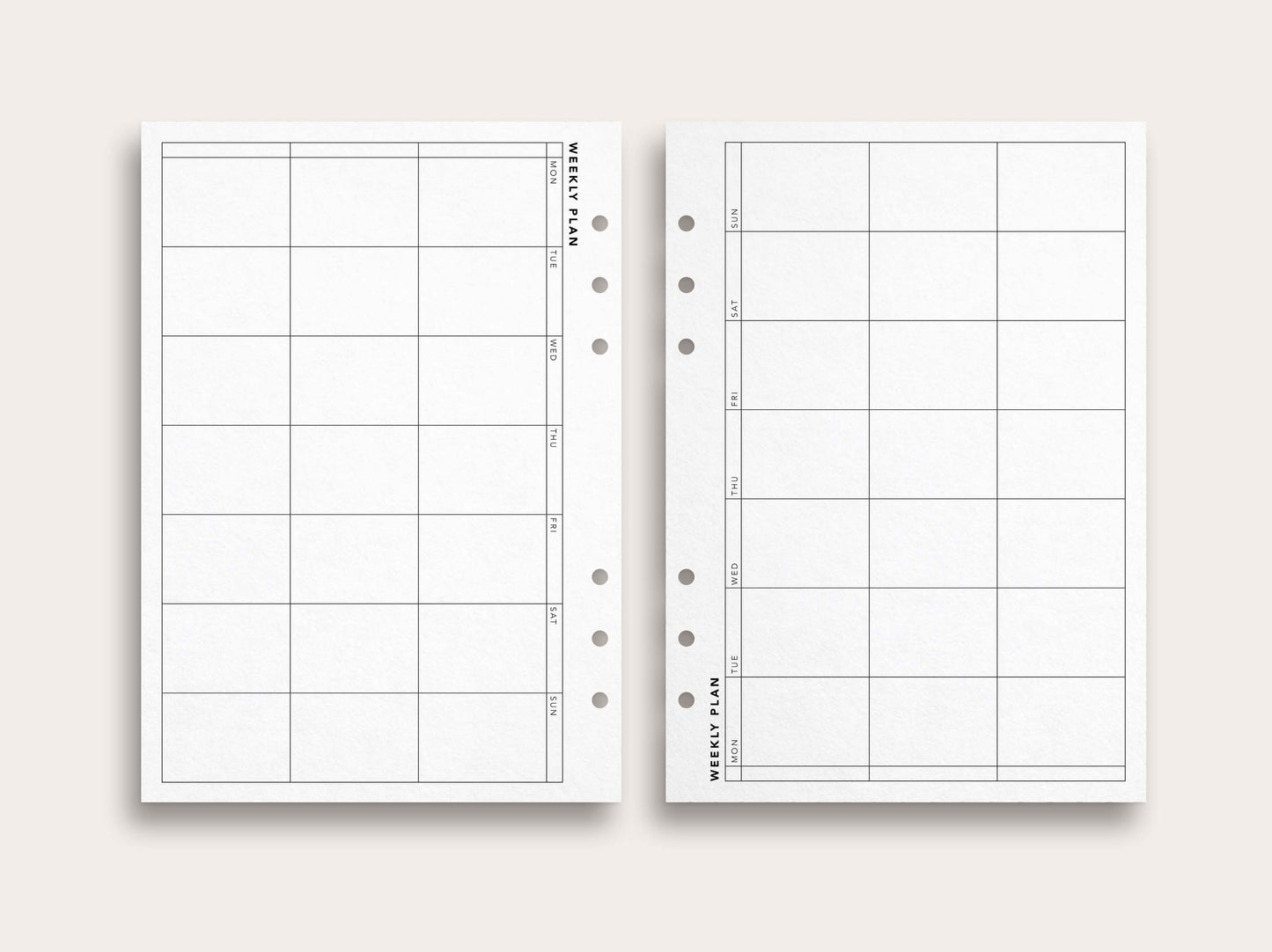 Weekly Planner No. 9 / Blank