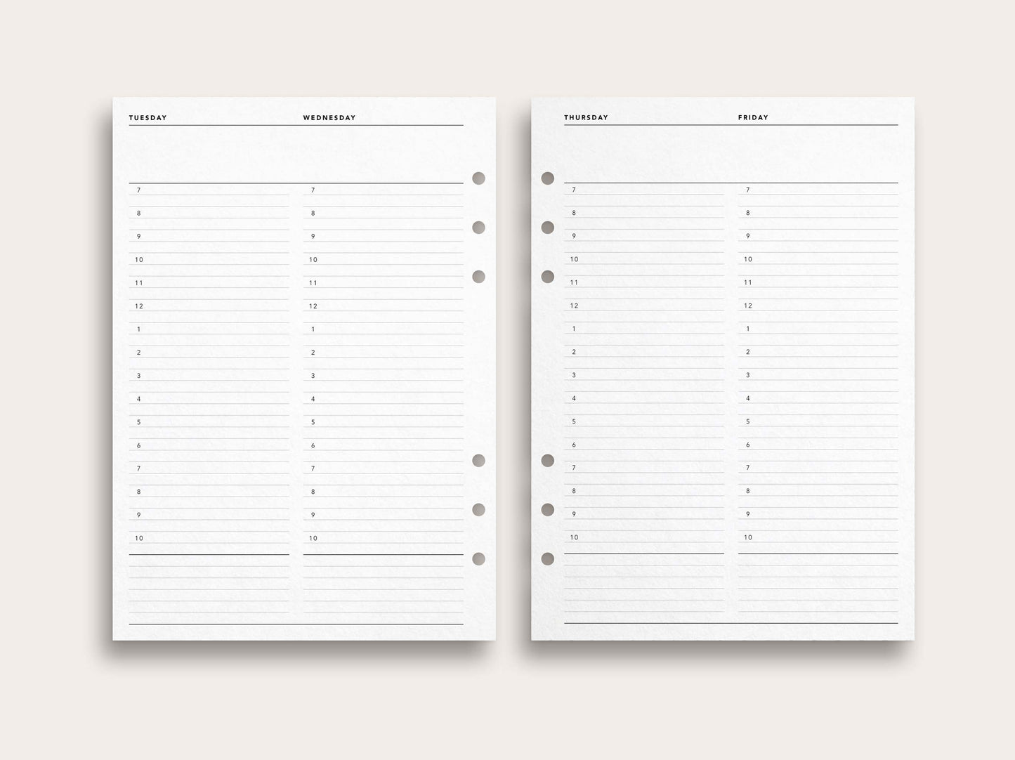 Weekly Planner No. 15 / Week on 4 Pages