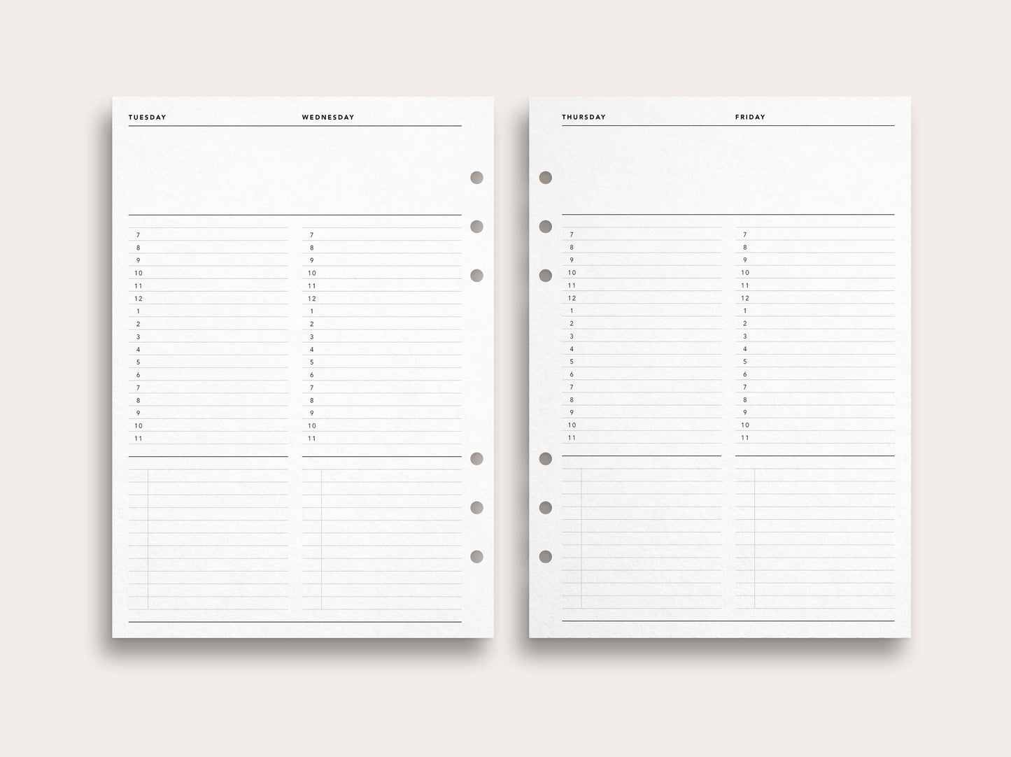 Weekly Planner No. 16 / Week on 4 Pages