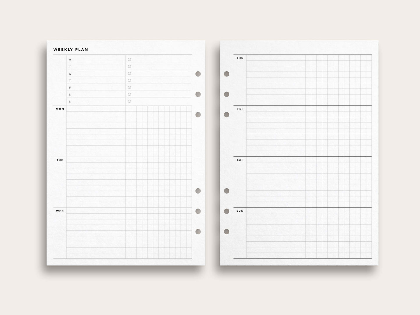 Weekly Planner No. 18