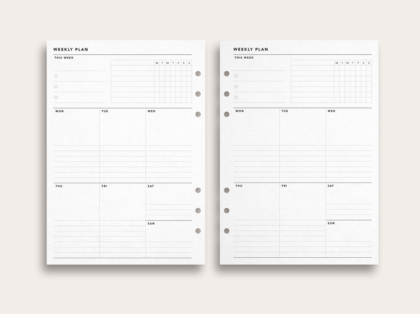 Weekly Planner No. 20