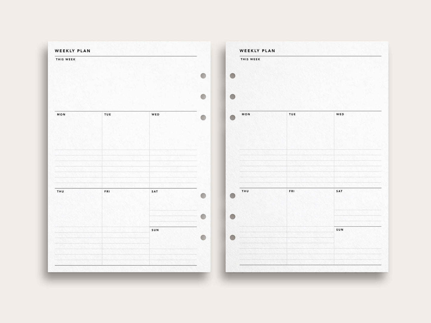 Weekly Planner No. 21