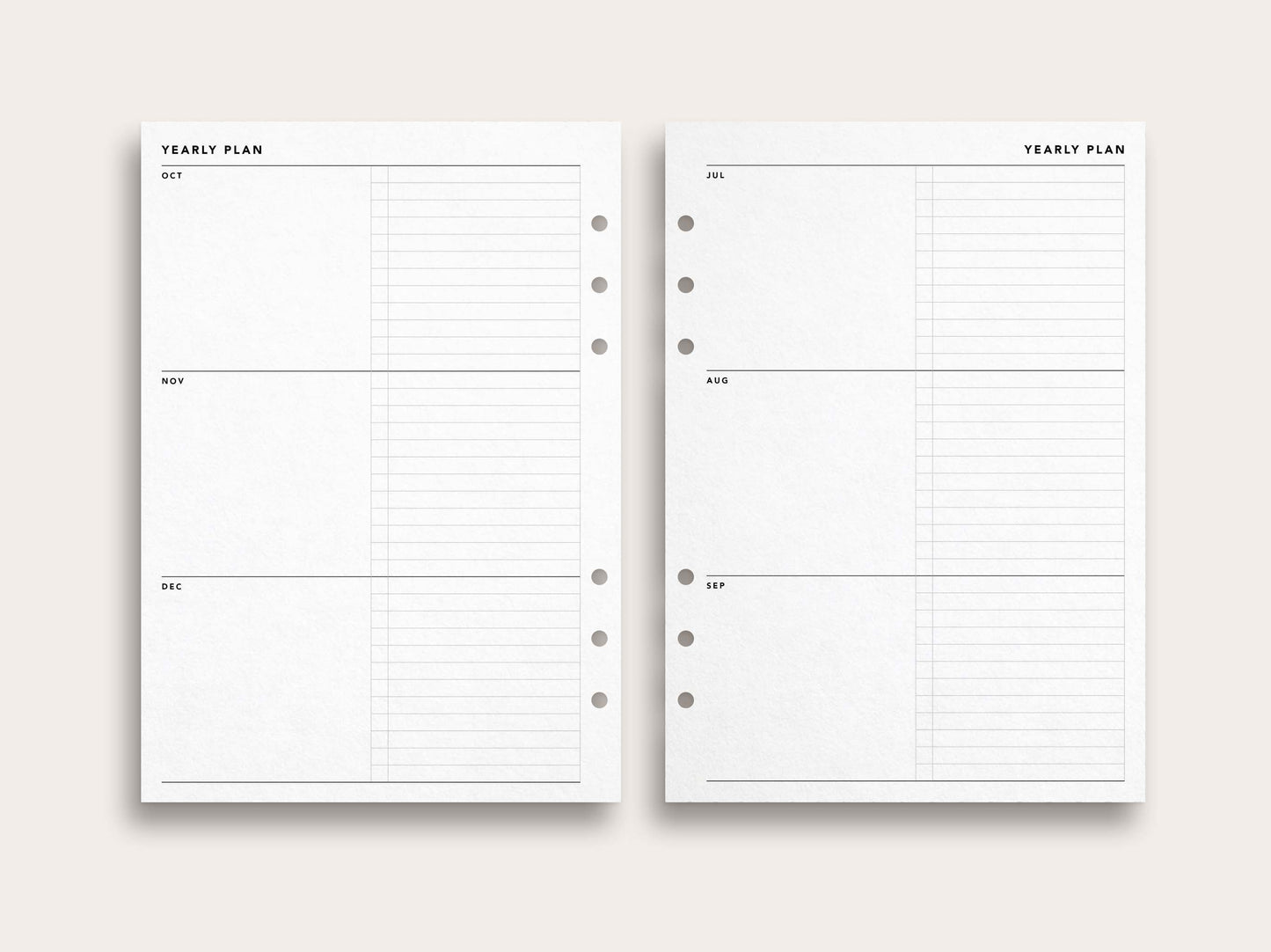 Yearly Planner No. 3