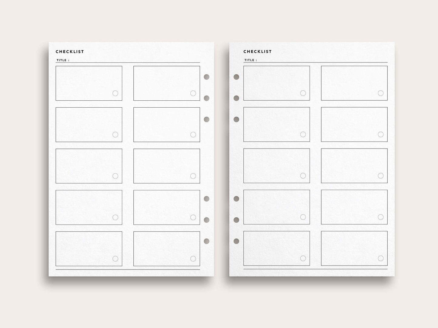 Large Checklist Duo