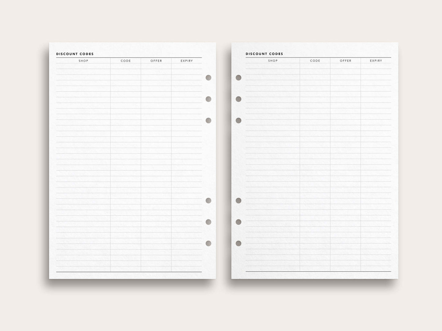 Coupon Codes Tracker