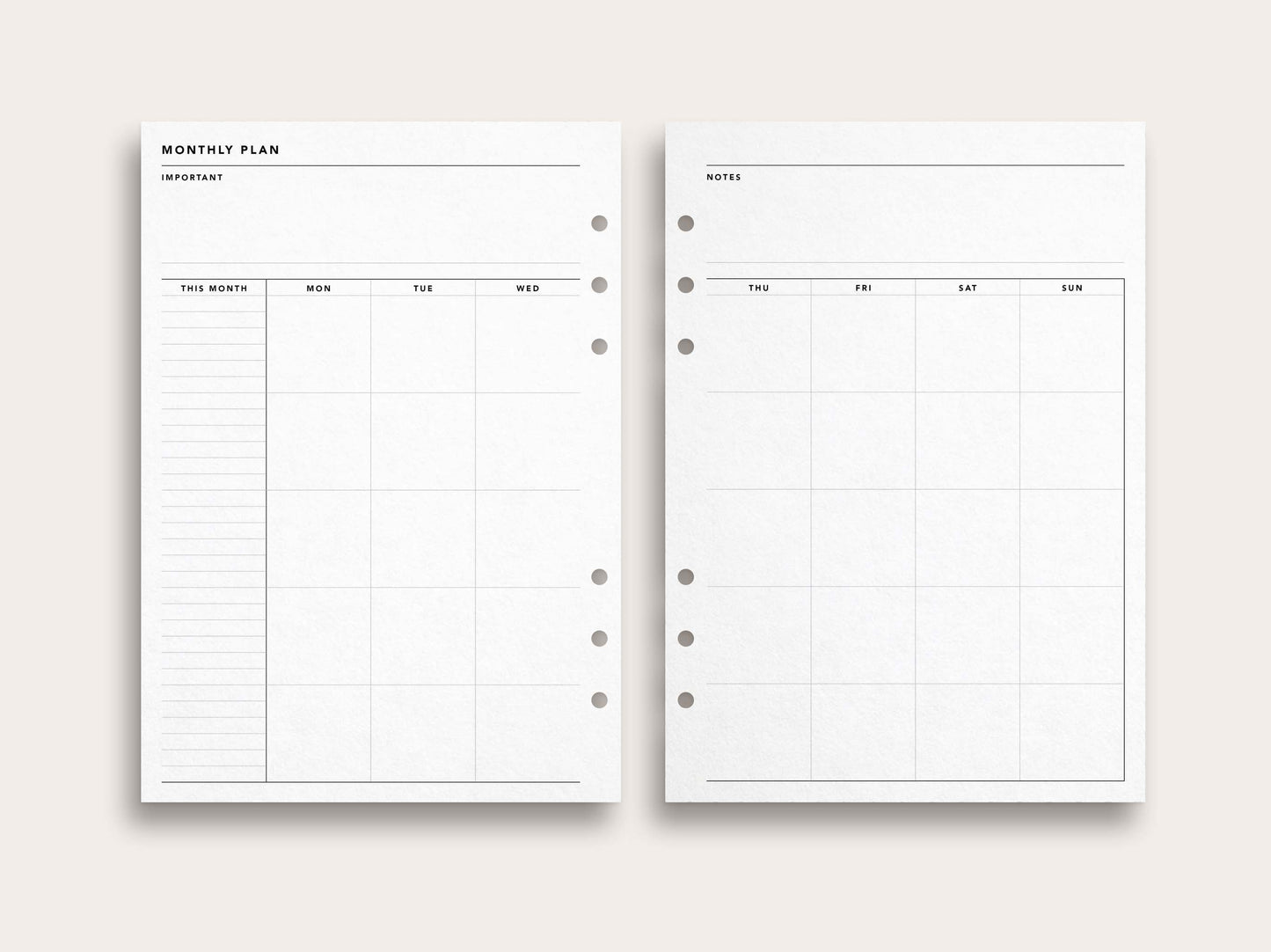 Monthly Planner No. 2