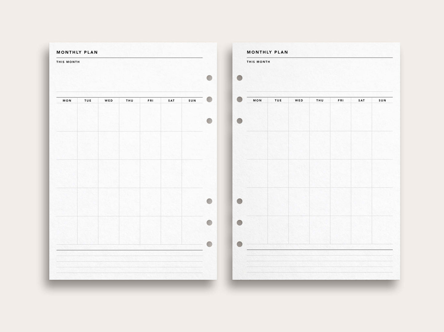 Monthly Planner No. 3
