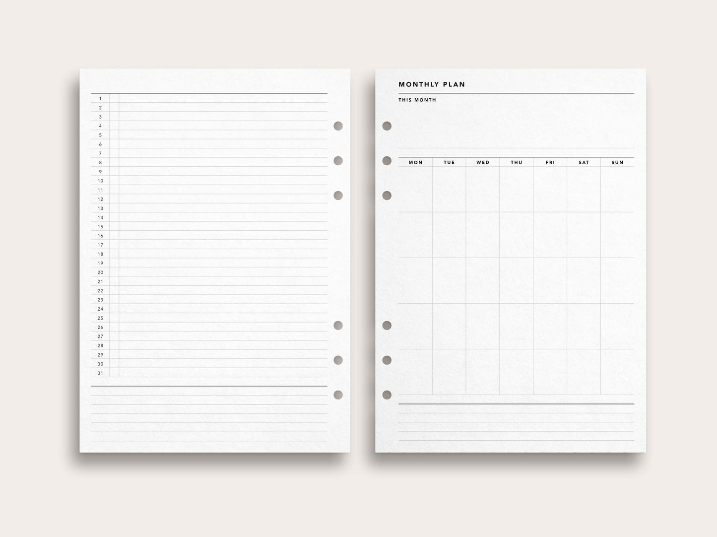Monthly Planner No. 3