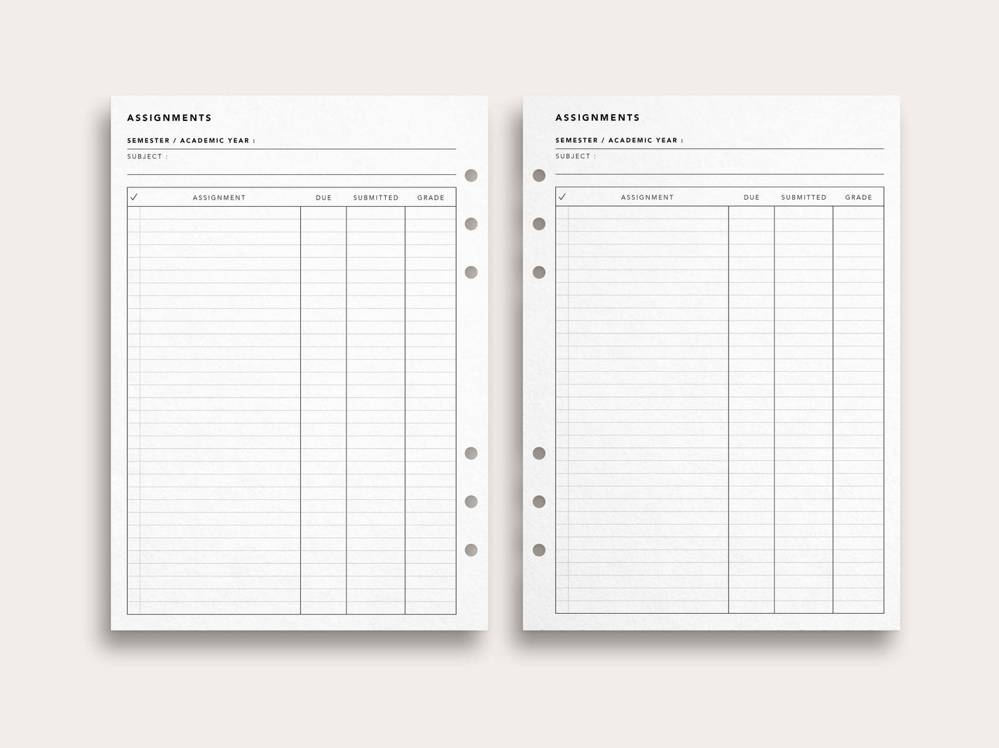Assignment Tracker