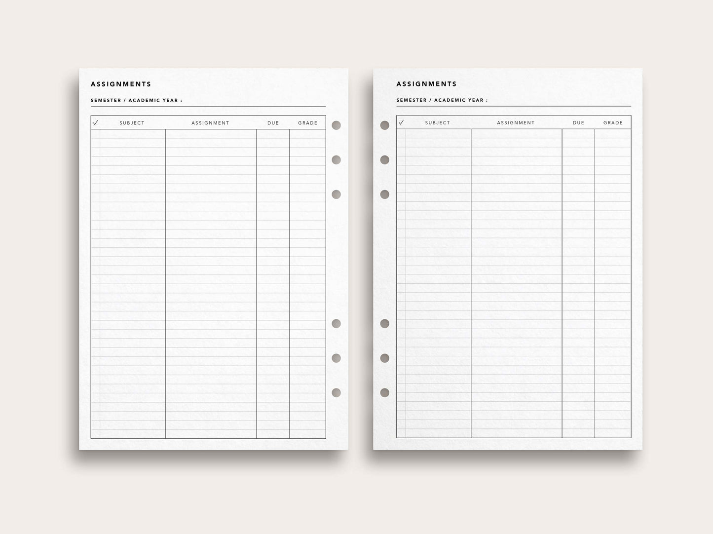 Assignment Tracker