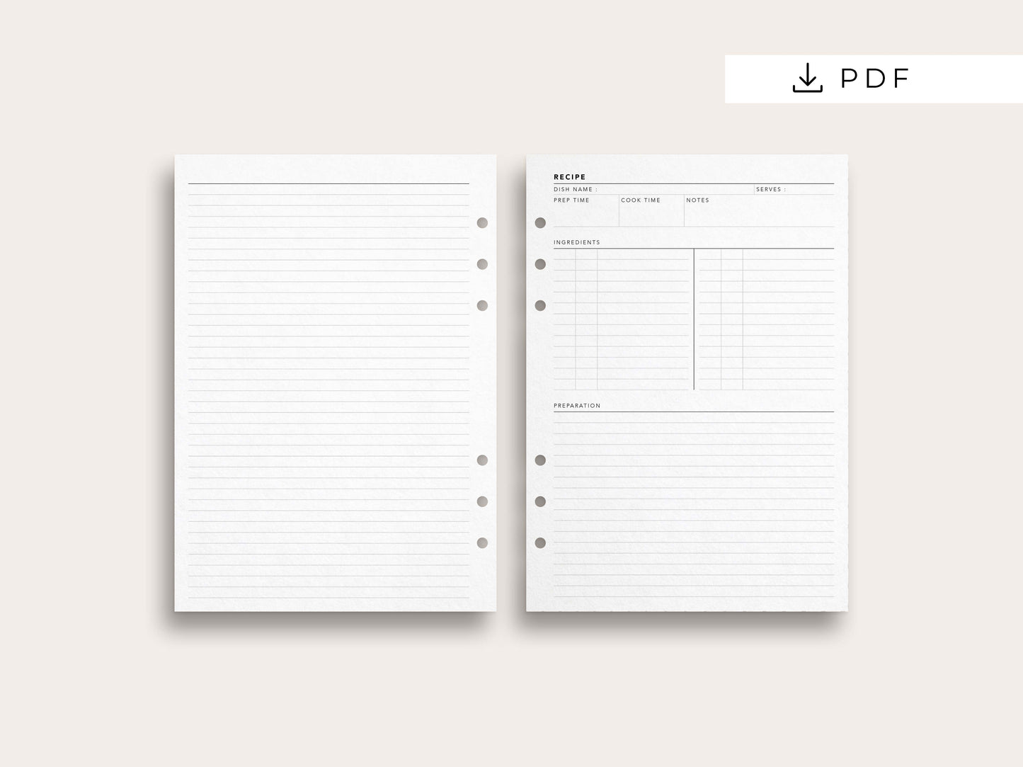 Designed By You 005: Recipe Planner