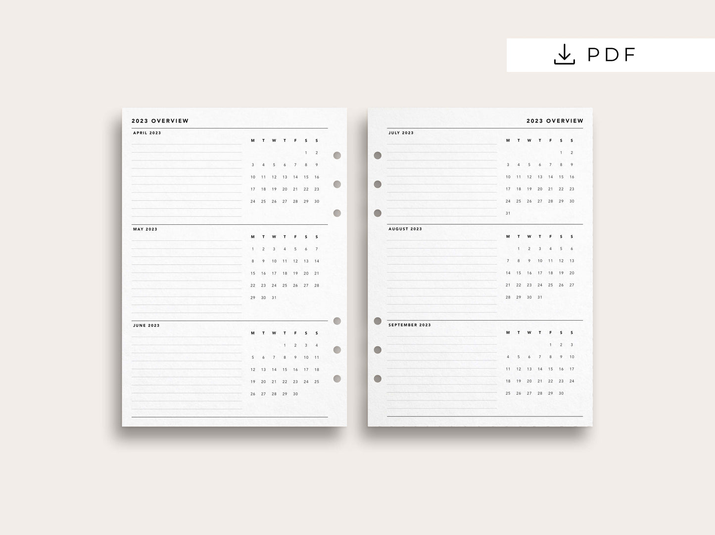 Freebie: 2023 Dated Yearly Planner