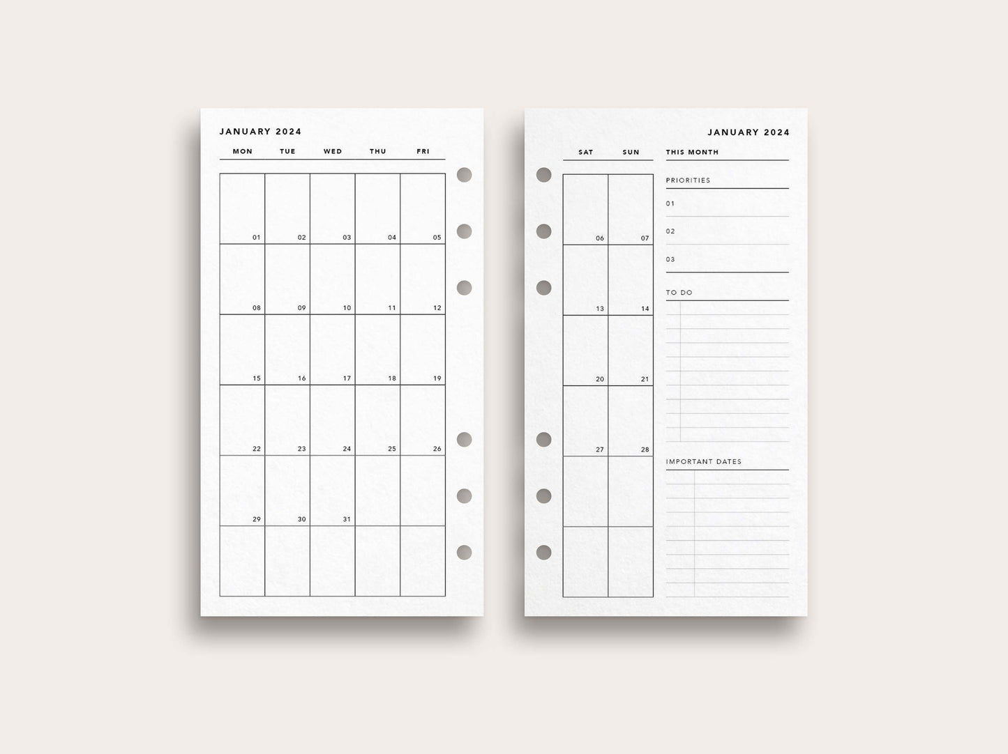 Printed: 2024 Monthly Planner No. 4