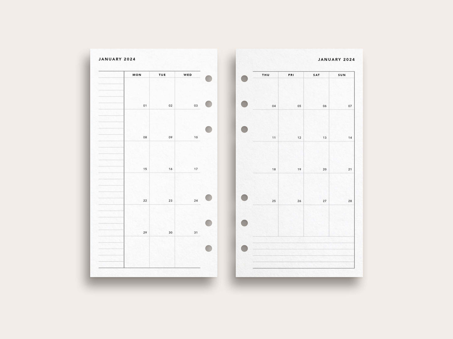 Printed: 2024 Monthly Planner No. 9