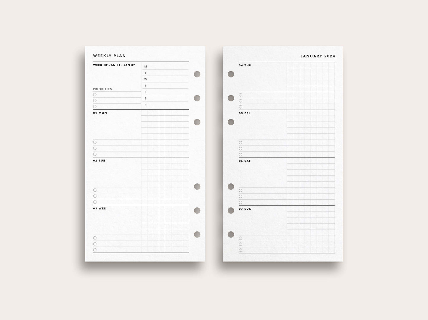 Printed: 2024 Weekly Planner No. 17