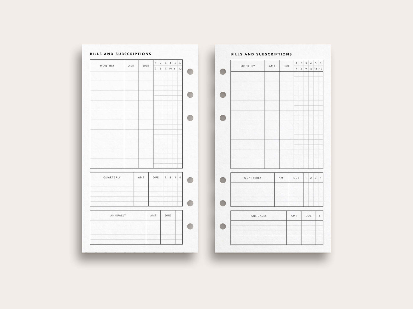 Bill and Subscription Tracker