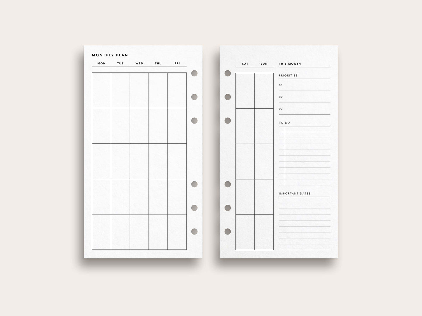 Monthly Planner No. 4