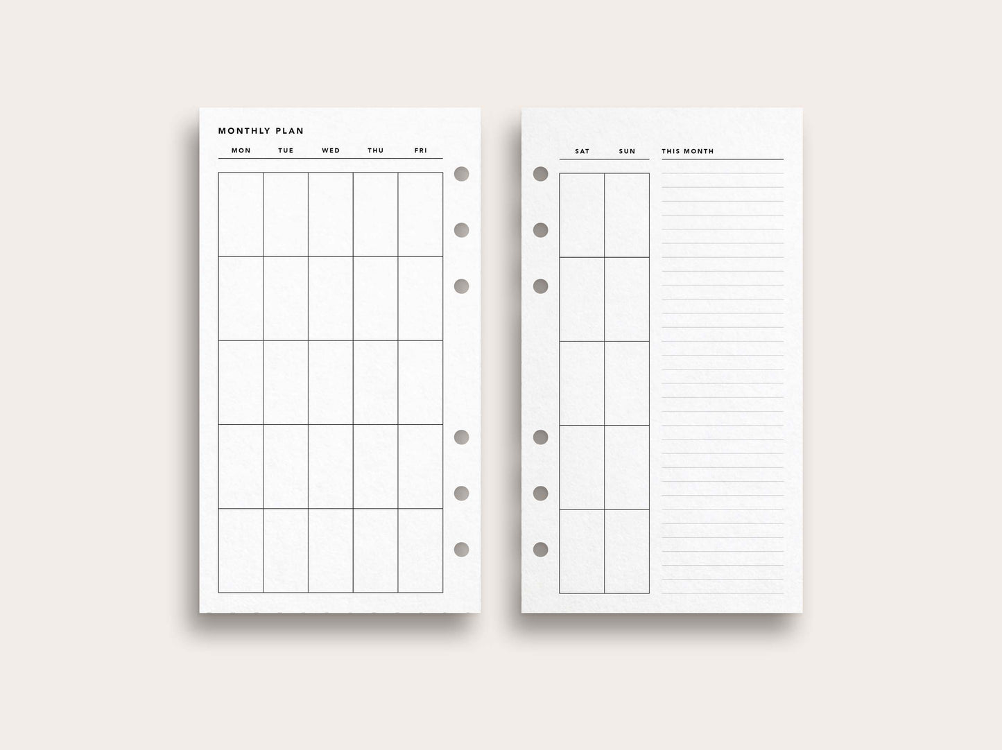 Monthly Planner No. 5