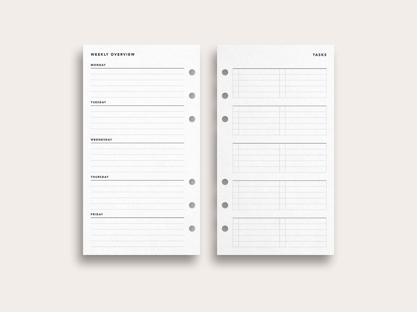 Work Week Planner with Task Management