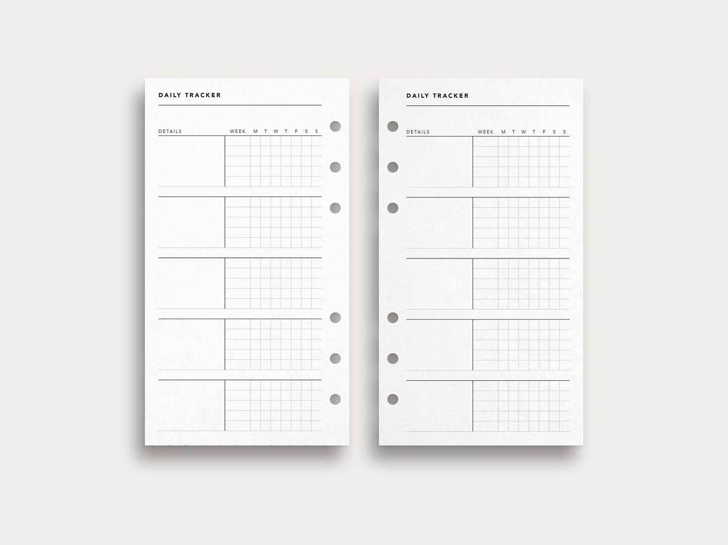 Daily Tracker No. 1 / Routine Tracker