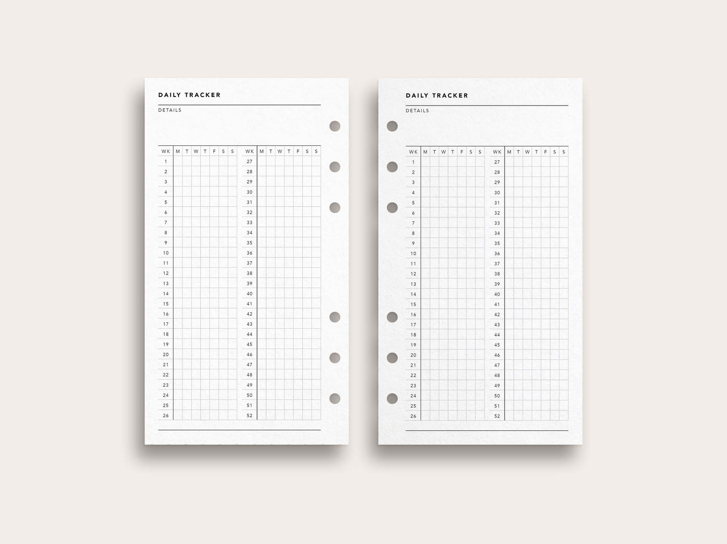 Daily Tracker No. 2 / 52-Week Tracker