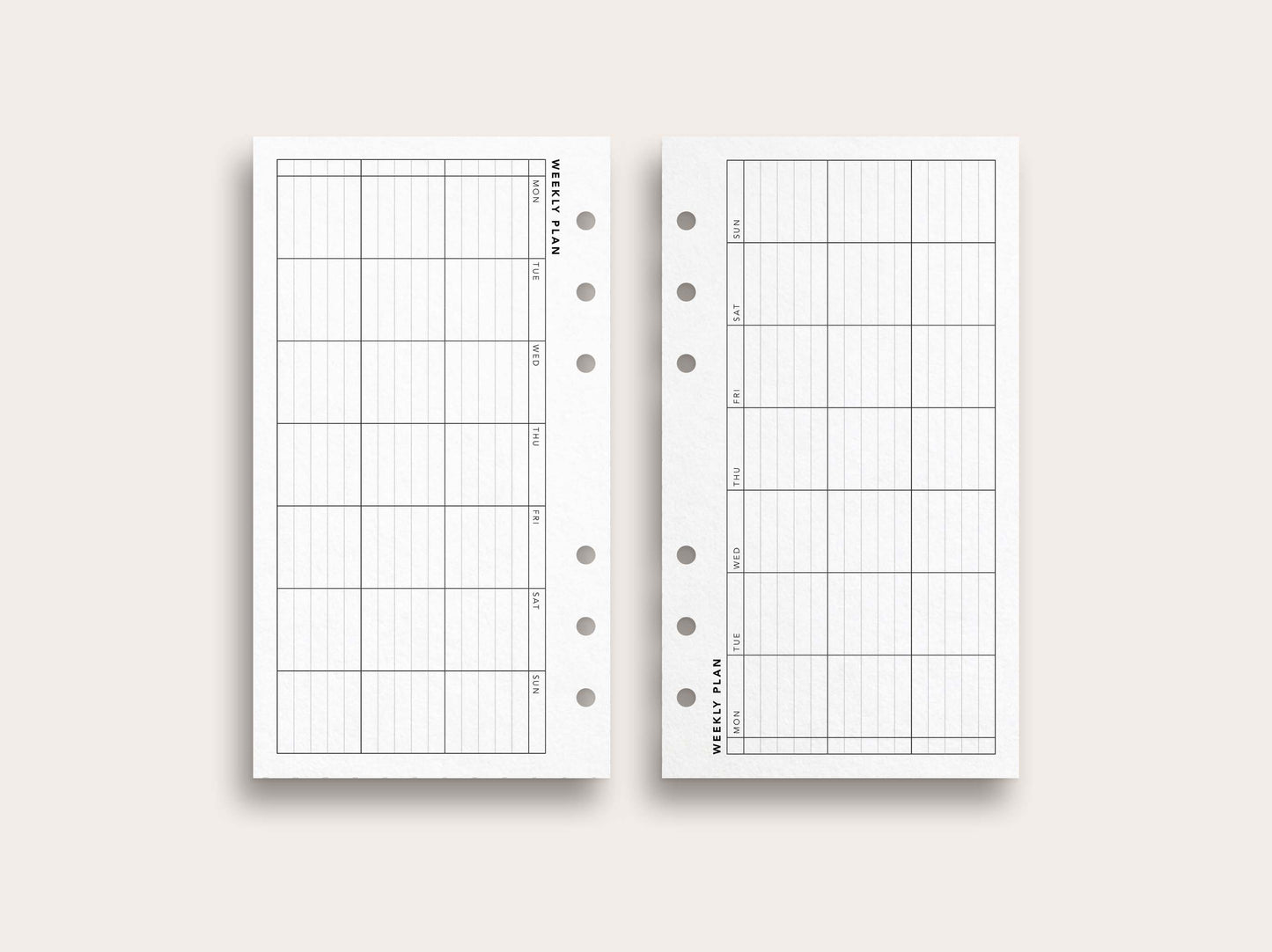 Weekly Planner No. 9 / Lined