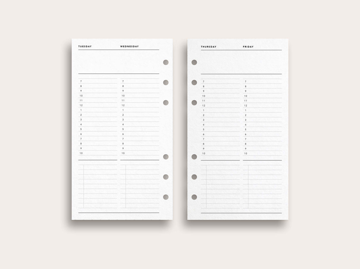 Weekly Planner No. 16 / Week on 4 Pages