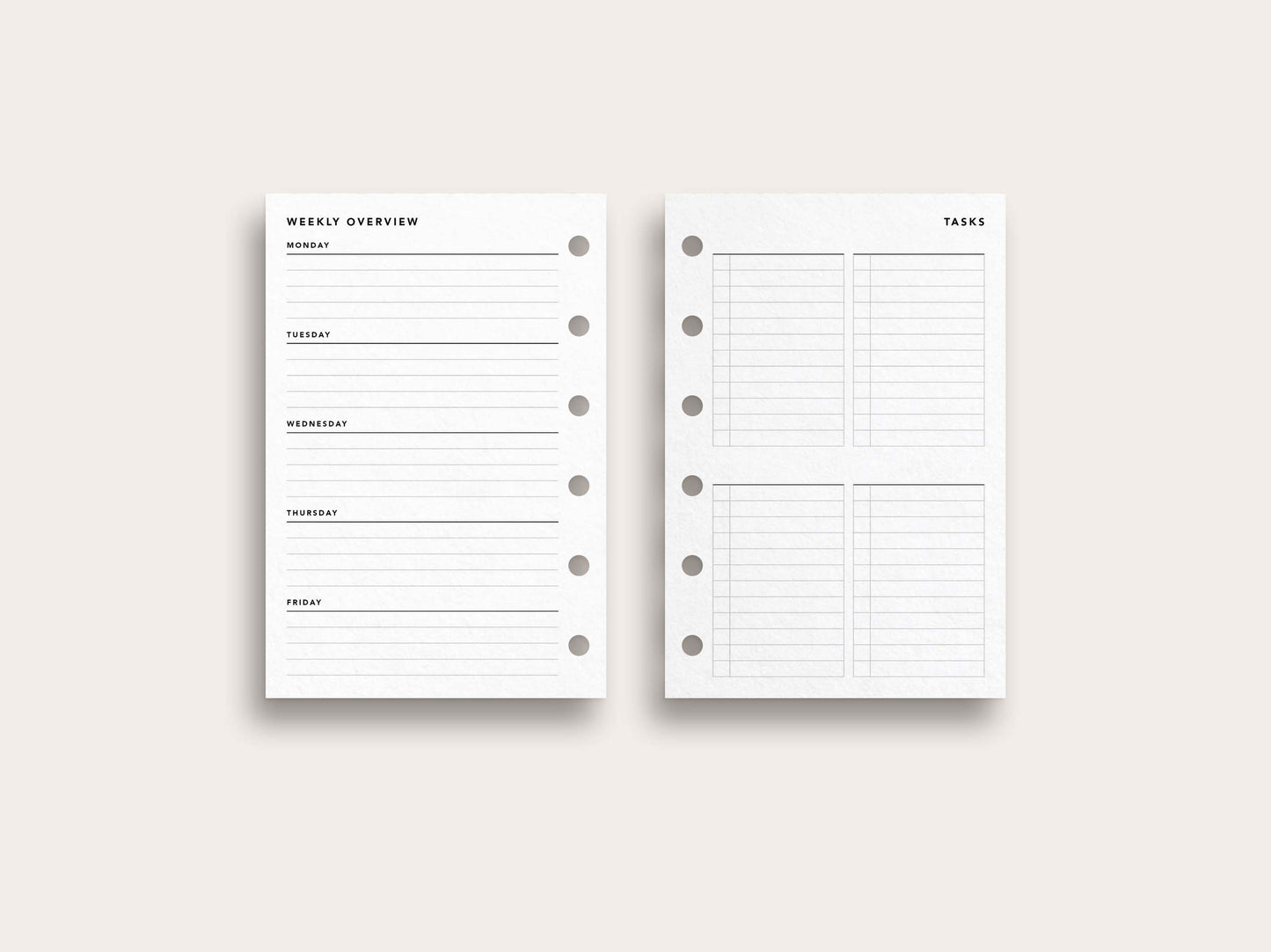 Work Week Planner with Task Management