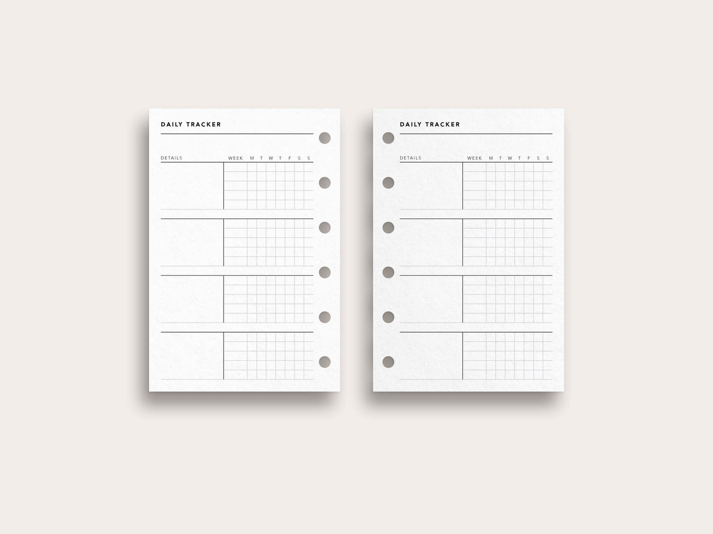 Daily Tracker No. 1 / Routine Tracker