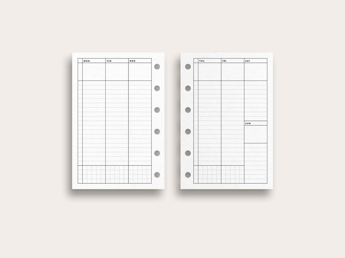 Weekly Planner No. 5 / Lined