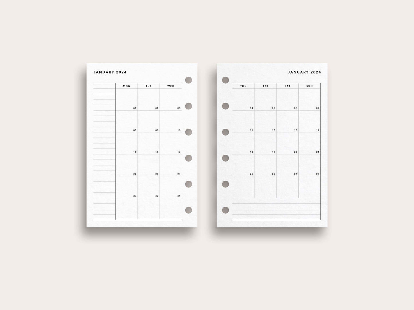 Printed: 2024 Monthly Planner No. 9