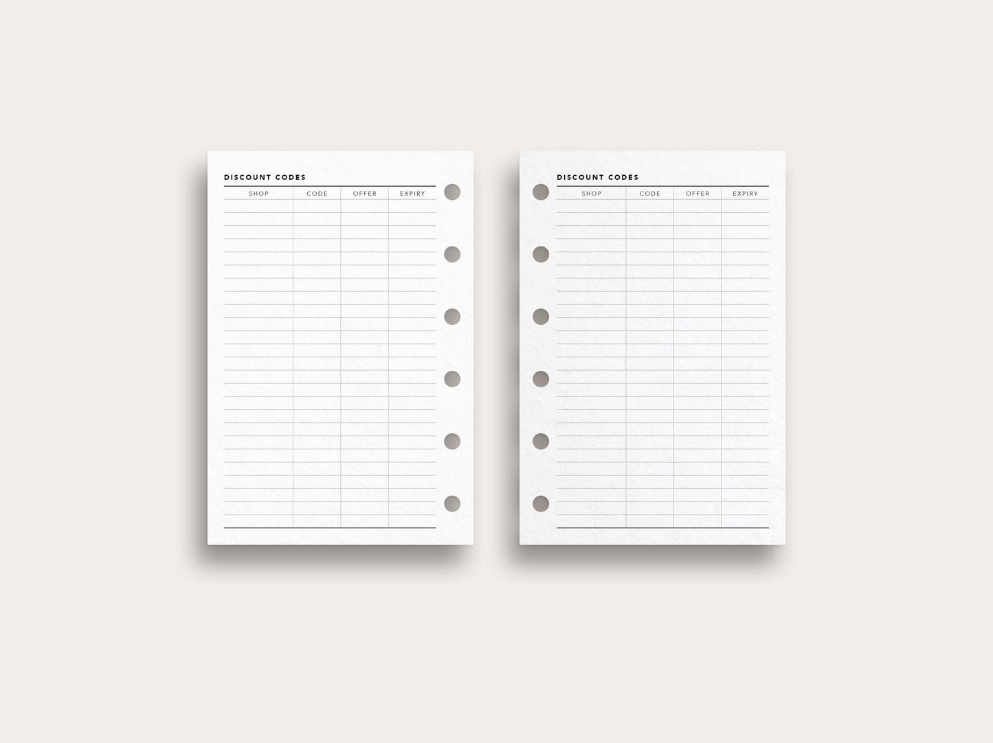 Coupon Codes Tracker