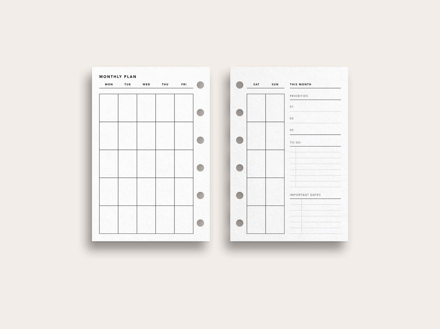 Monthly Planner No. 4
