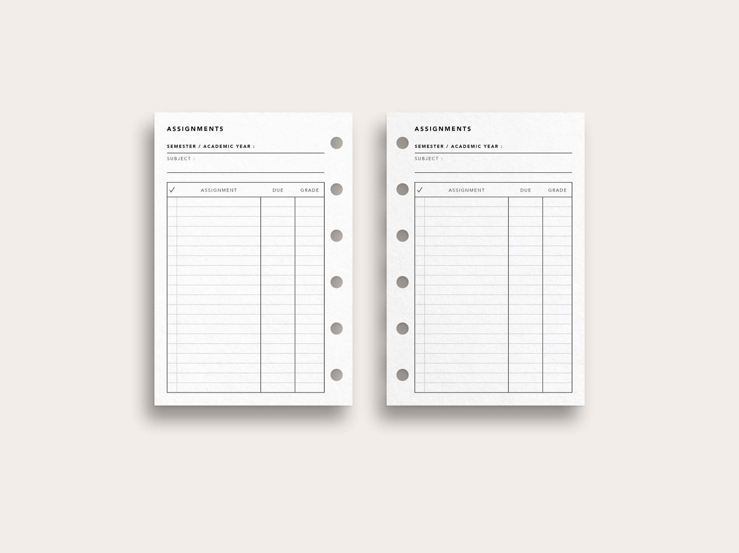 Assignment Tracker
