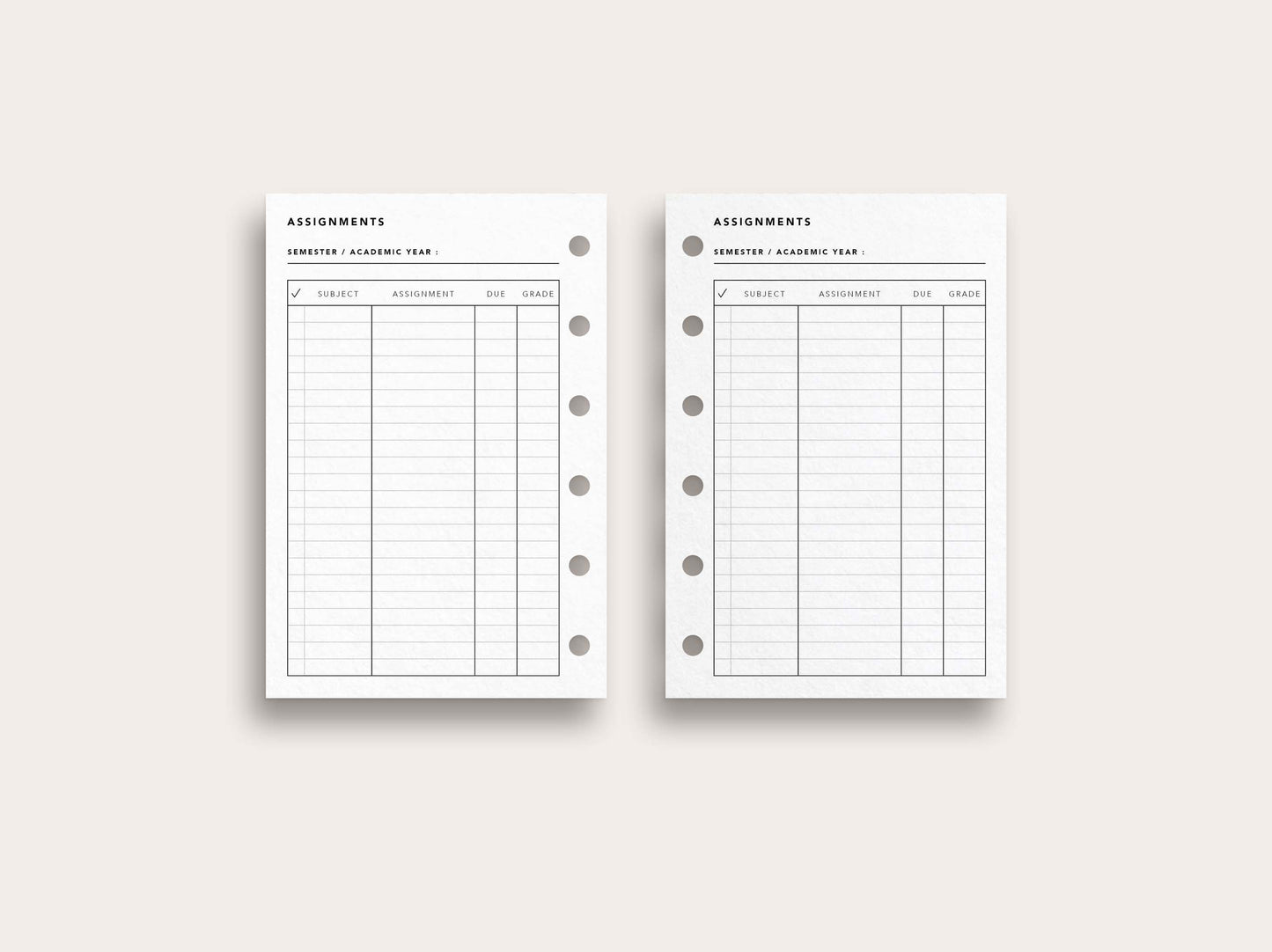 Assignment Tracker