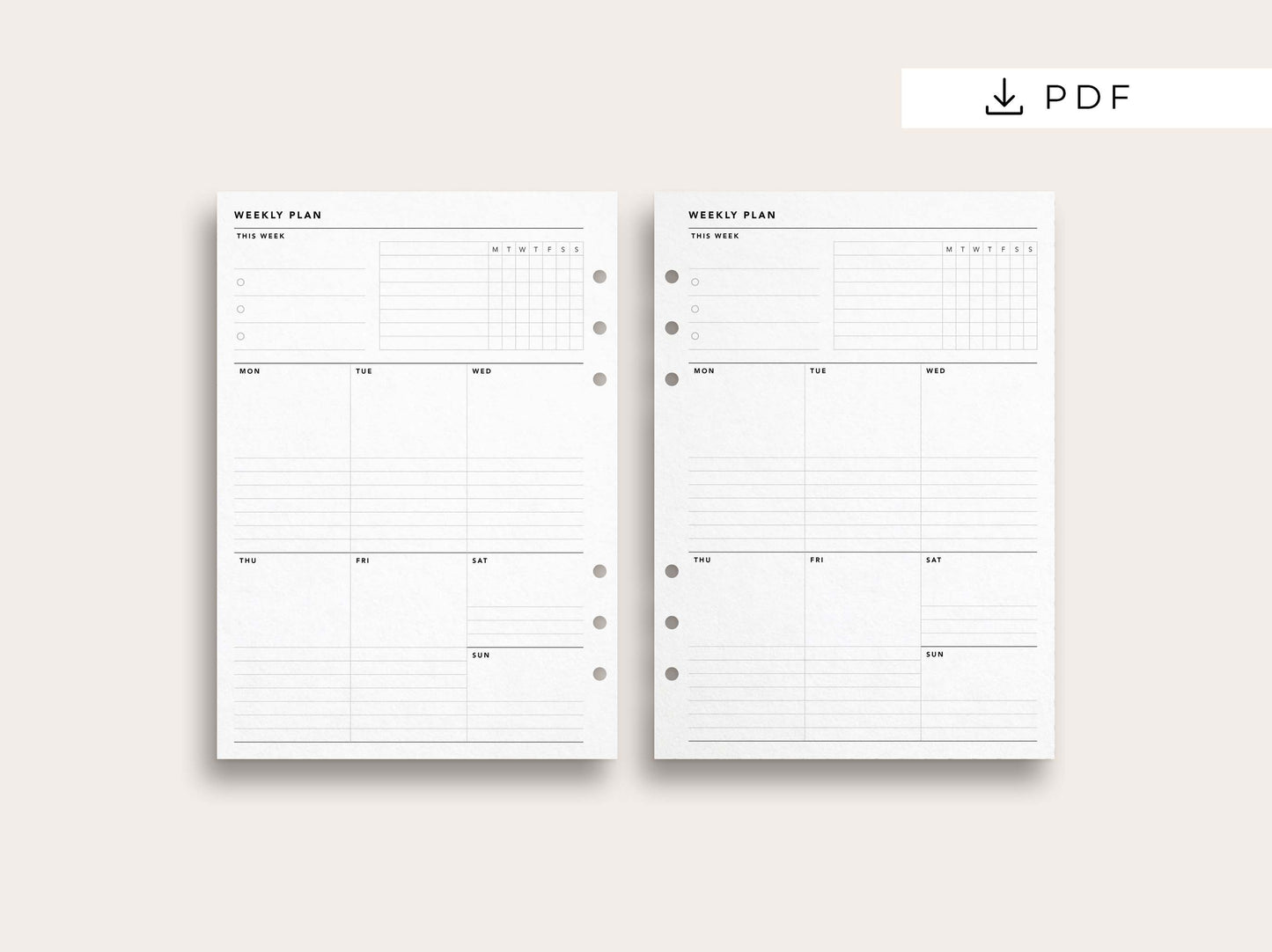 Weekly Planner No. 20