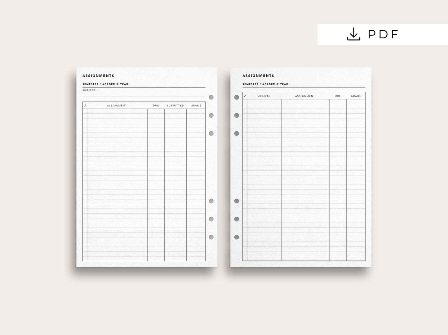 Assignment Tracker